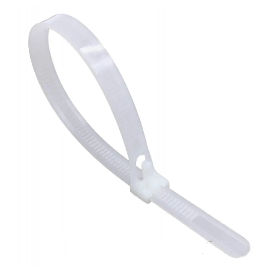 Кабельна стяжка багаторазова 150x3.5 поліамід білий